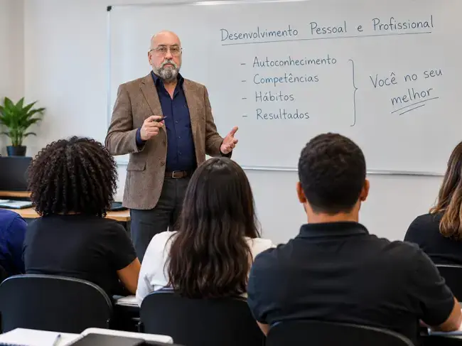 Palestra ministrada por Vitor De Lazzari